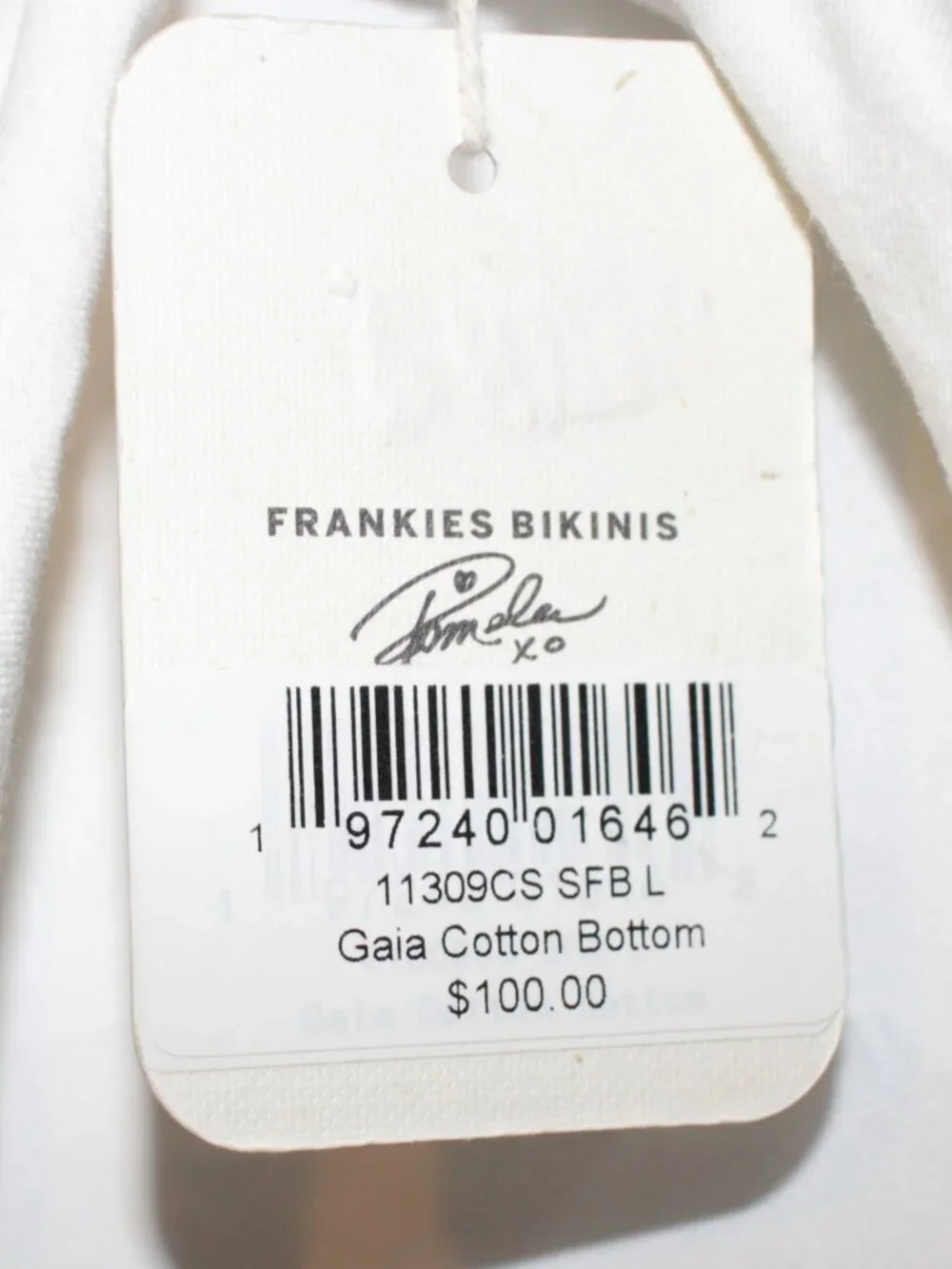 NWT Frankie's Bikinis X Pamela Gaia Bottom Size L